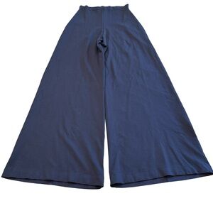 Ripley Rader Wide Leg Ponte Pants High Rise Navy Blue Size 3 Medium